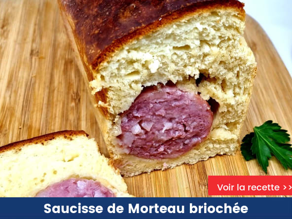 Saucisse de Morteau briochée